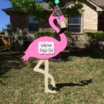 Pink Flamingo with Party Hat