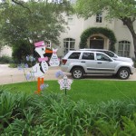 Pink Stork with Sibling Sign