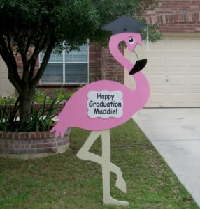 Pink Flamingo Lawn Sign