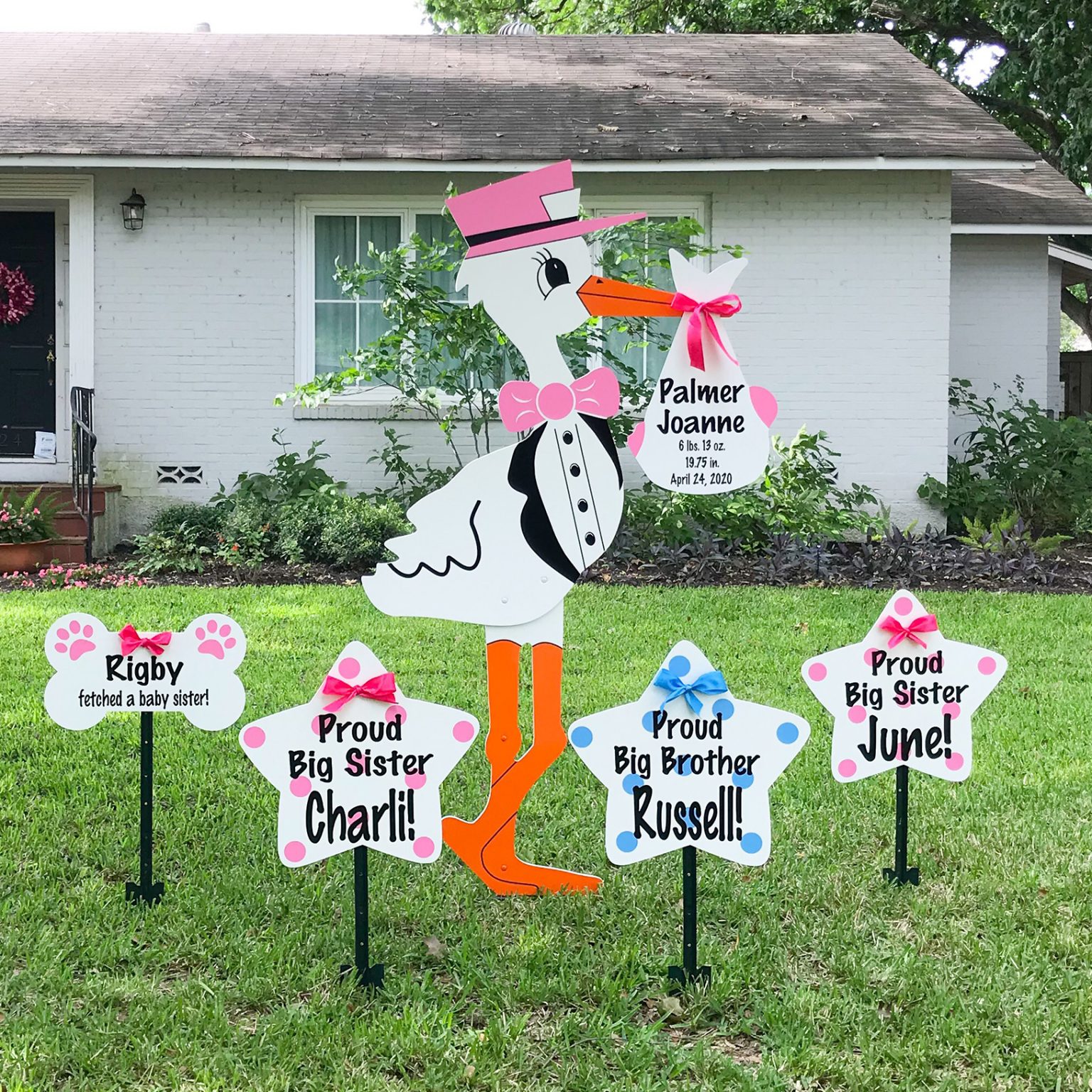 Stork Sign Rentals Baton Rouge, LA Prairieville LA Denham Springs