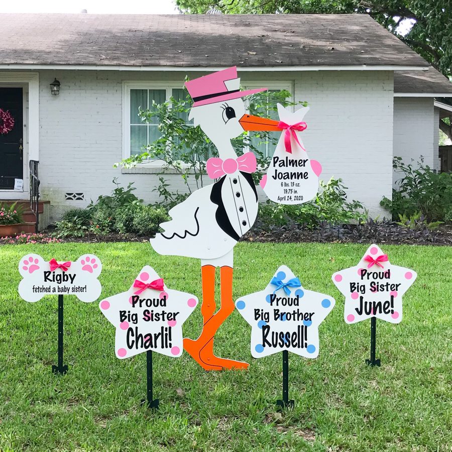 Stork Sign Rentals Baton Rouge, LA Prairieville LA Denham Springs