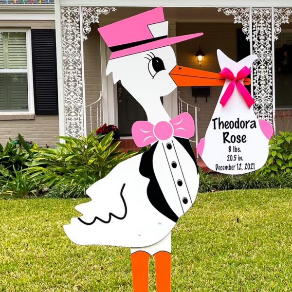 your new Bundle of Joy with a Stork Yard Sign Boerne, Greater